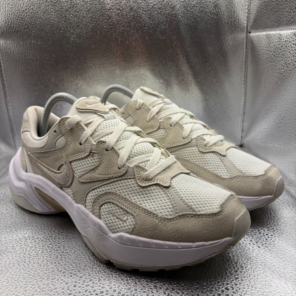 Size 9.5 Nike AL8 Sail Light Bone Womens Lace-Up Athletic Sneakers FJ3794-100